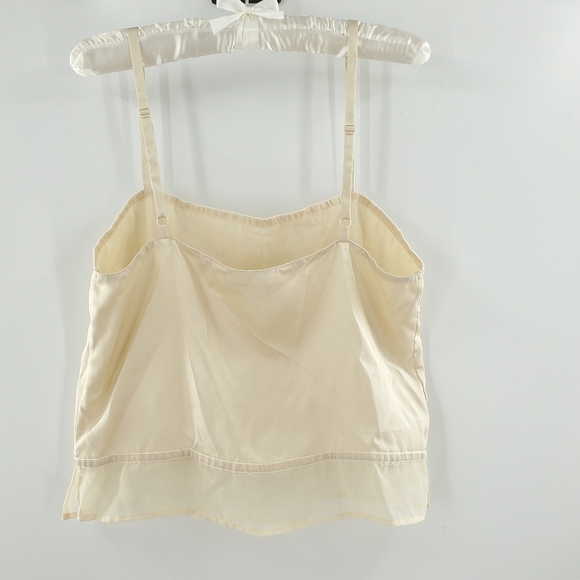 Victoria Secret vintage ivory satin finish and sheer trim camisole M - Picture 11 of 15
